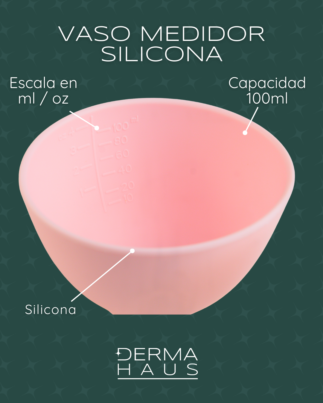 Vaso medidor de Silicona