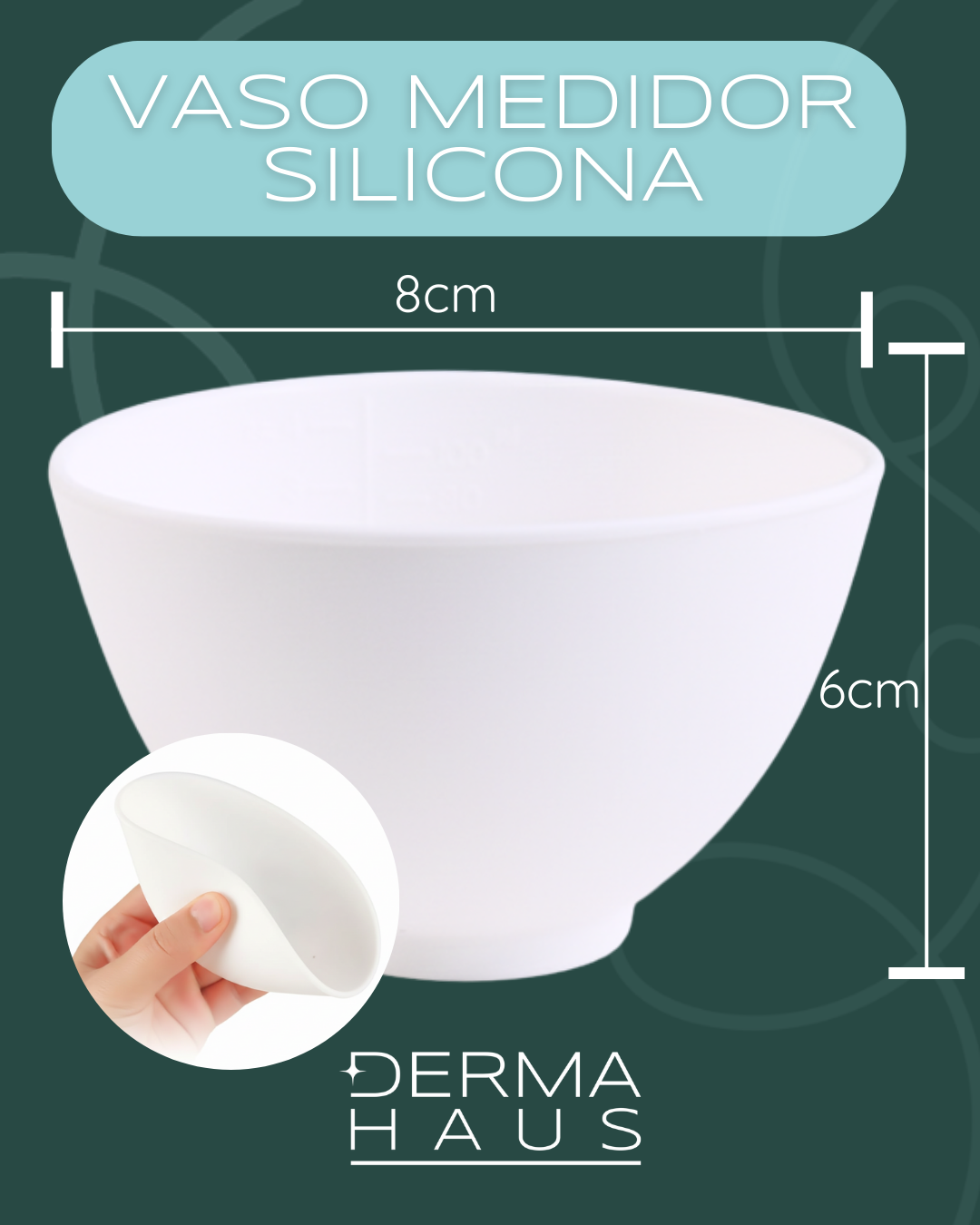 Vaso medidor de Silicona