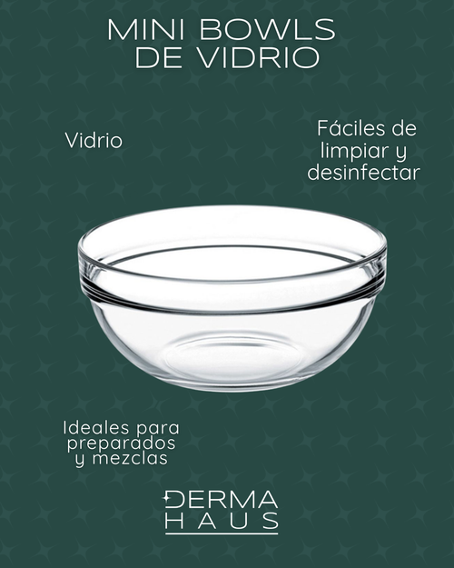 2 Mini Bowls De Vidrio Para Ingredientes Y Preparación