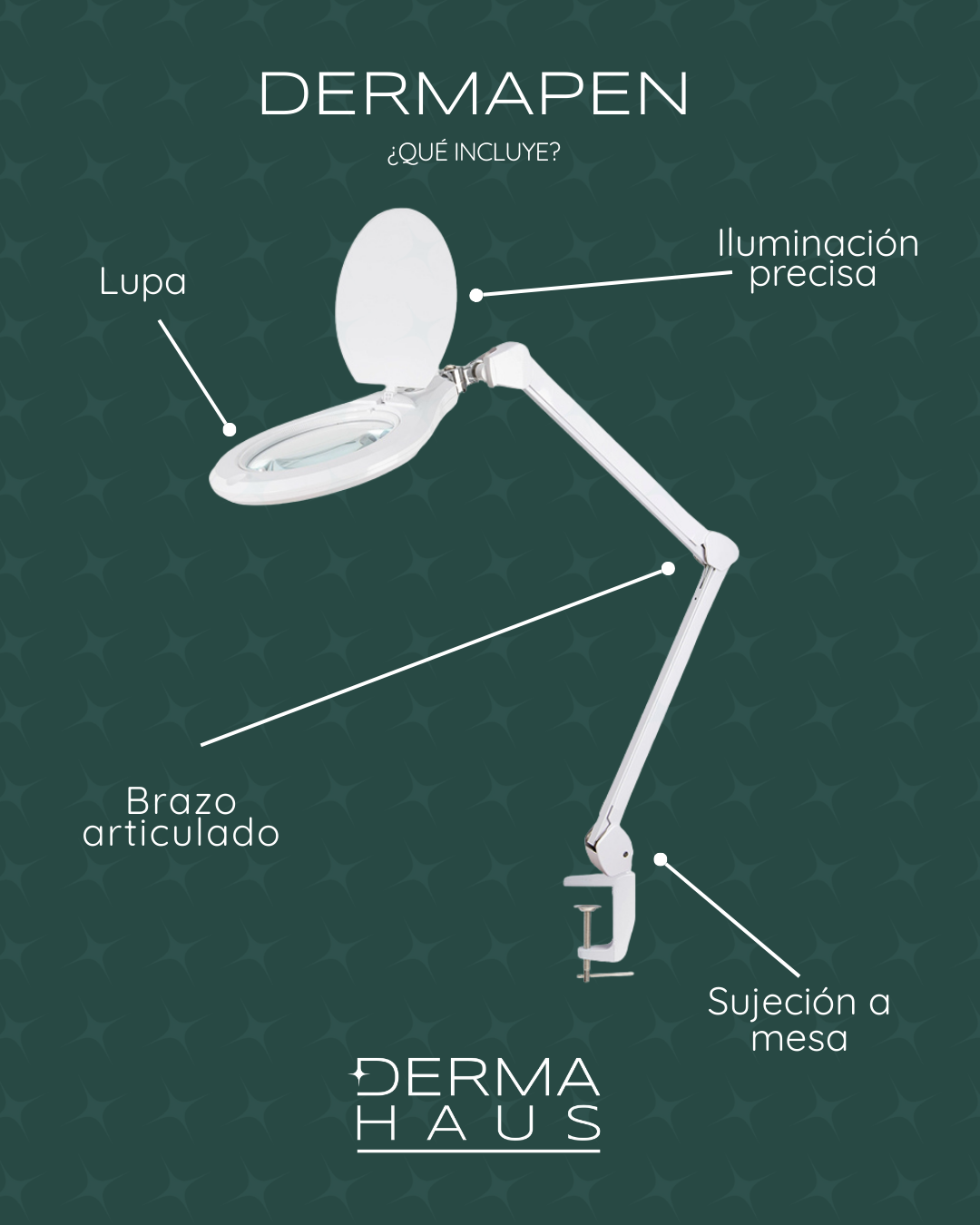 Lupa con Brazo para Consultorio