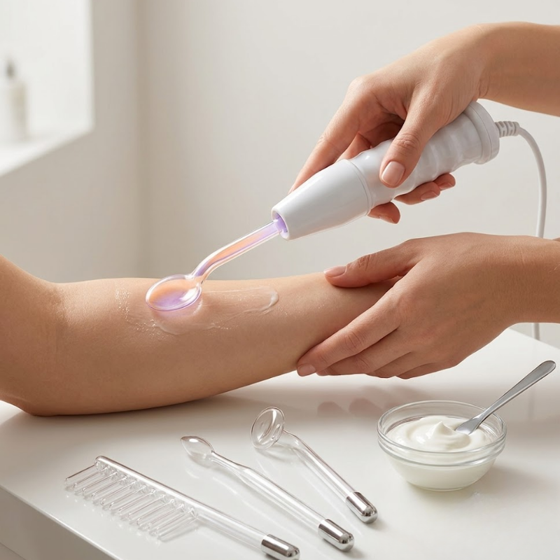 Portatil Facial Alta Frecuencia Corporal 4 Electrodos