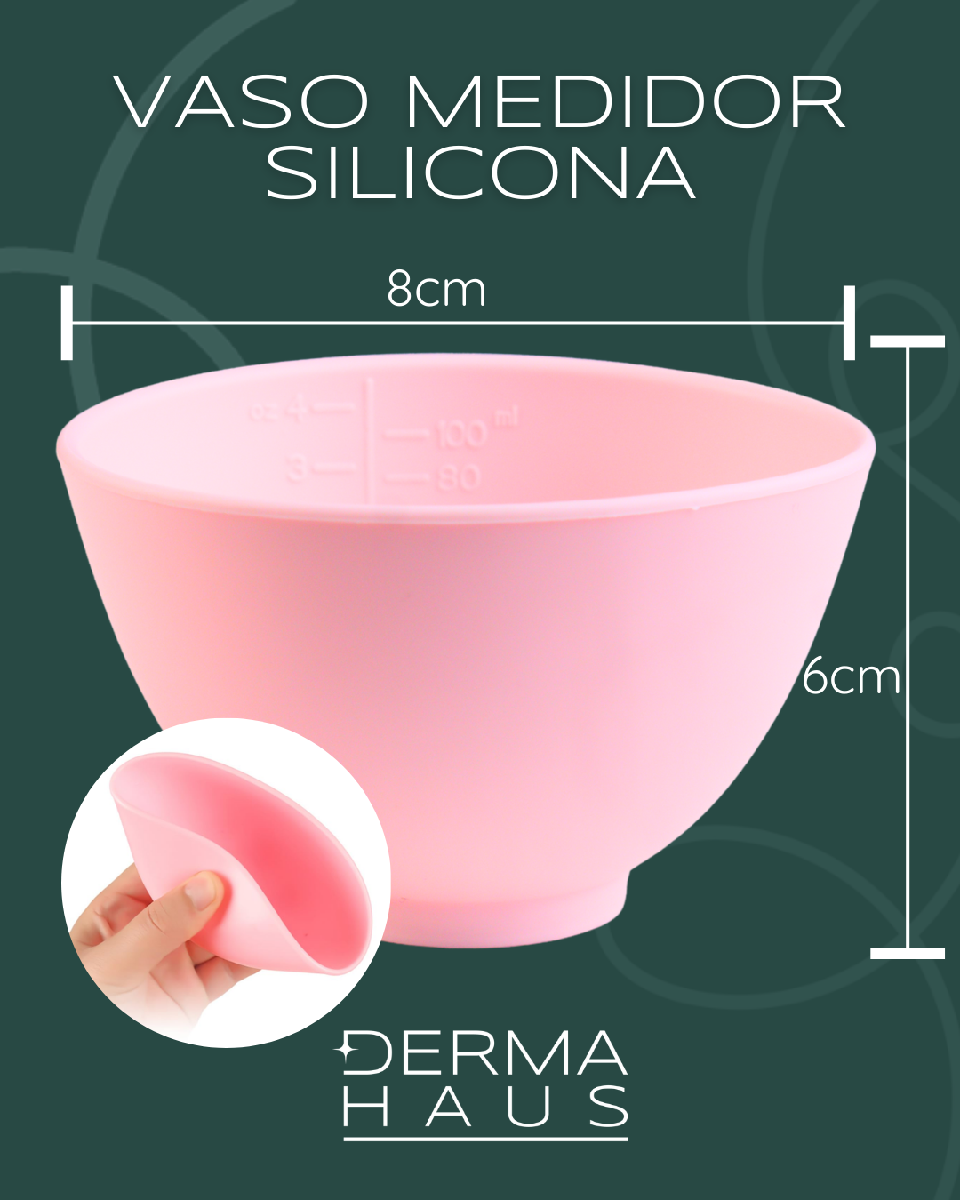 Vaso medidor de Silicona