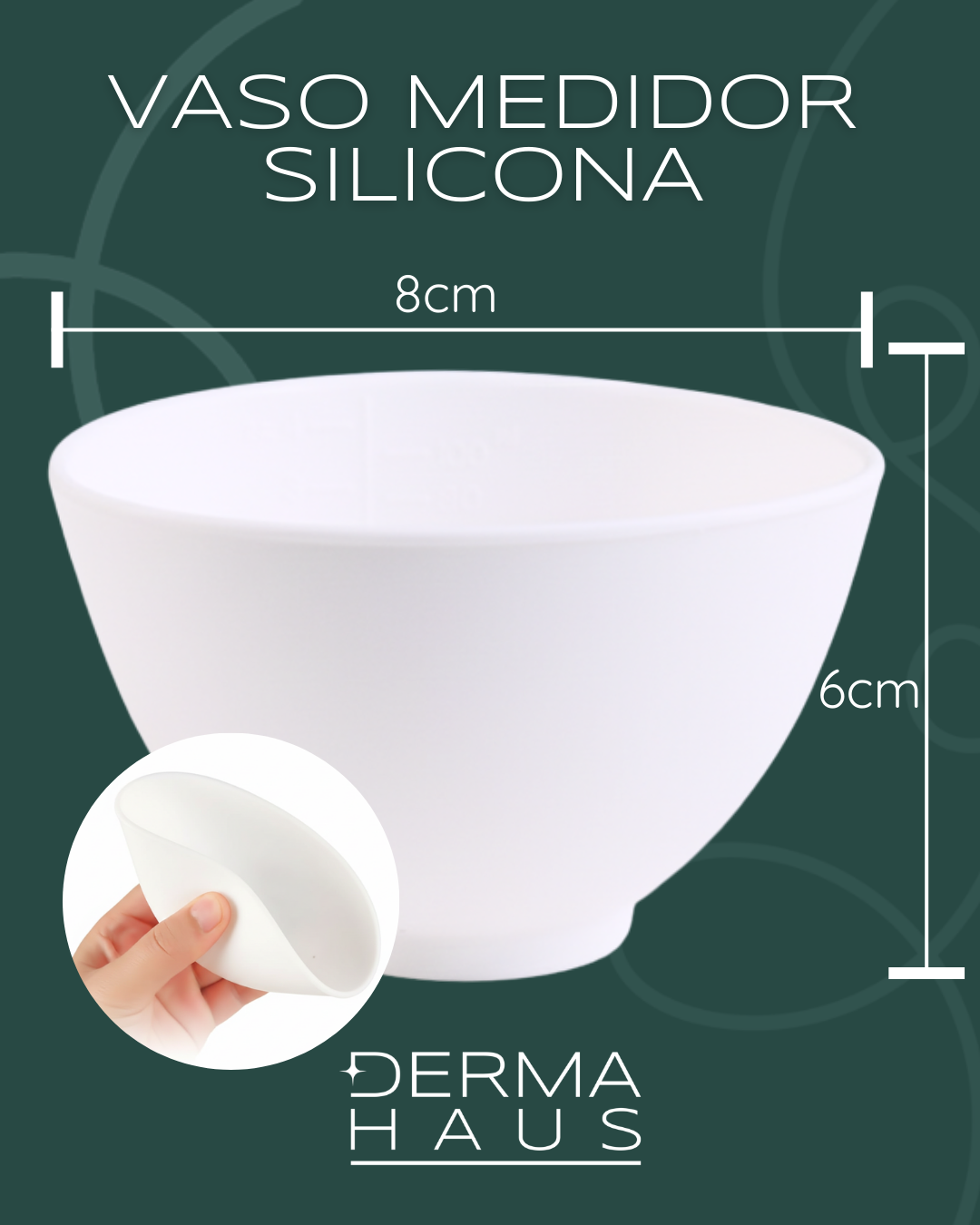 Vaso medidor de Silicona